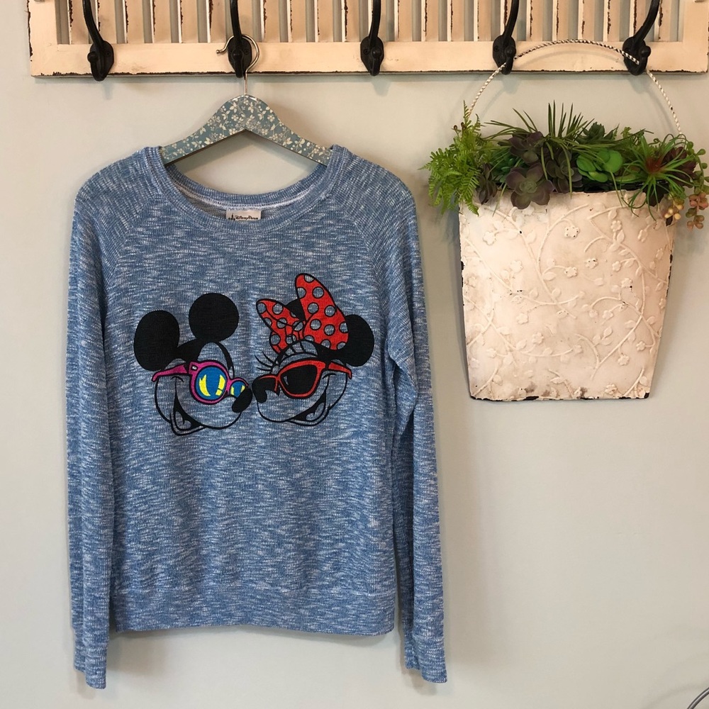 Disney Parks Minnie & Mickey Summer Sweater L NWOT